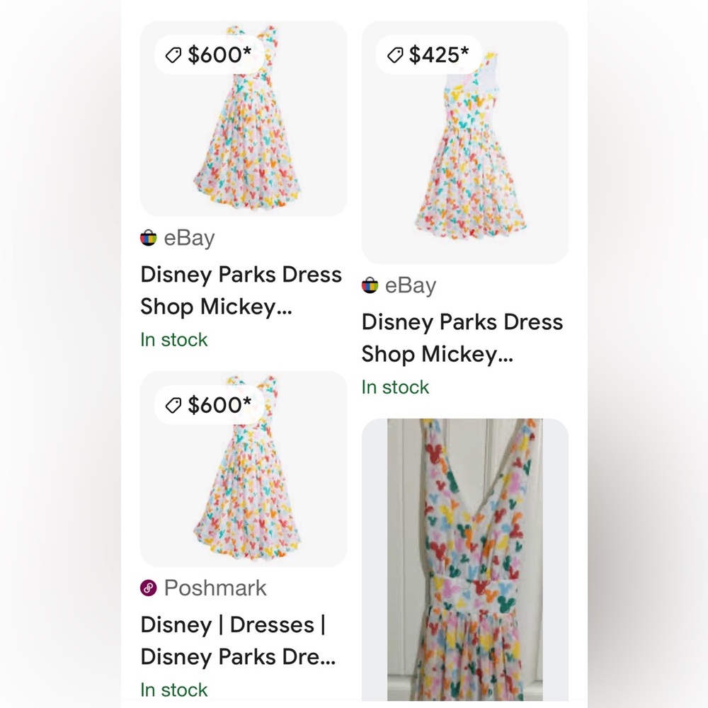 Rare Disney Dress Shop 50th Anniversary Collection Mickey Mouse Balloons Dress - Picture 10 of 10